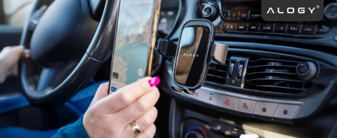 Autotelefonhalter, Fenster, Kühlergrill, Cockpit, Armaturenbrett, Auto, Auto, für 7-Zoll-Telefon Alogy 3in1 Schwarz