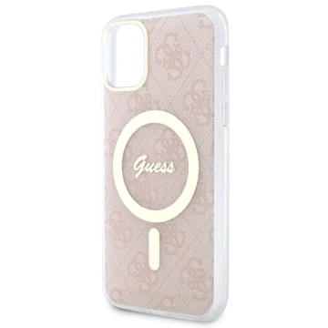 Etui Guess GUHMN61H4STP pro iPhone 11 6,1" pevný obal 4G MagSafe