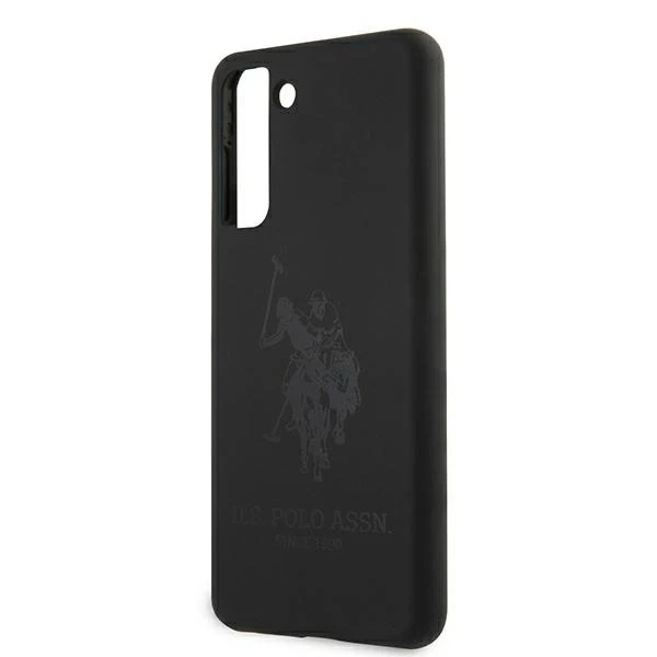US Polo Silicone On Tone Handyhülle für Samsung Galaxy S21 schwarz/schwarz