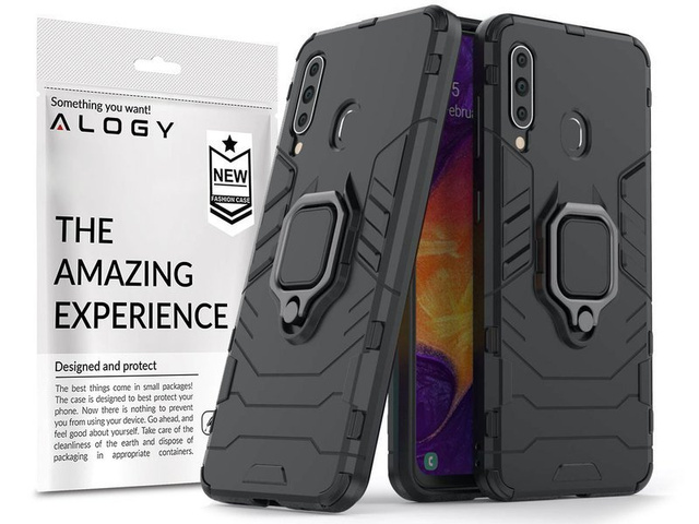 Чохол Alogy Stand Ring Armor для Samsung Galaxy A60 / M40 чорний Alogy glass