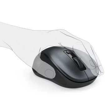 Mysz bezprzewodowa Hama Canosa V2 Bluetooth cicha czarna