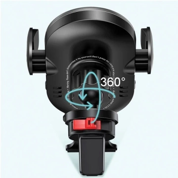USAMS US-CD132 15W Automatický indukční držák telefonu do auta do ventilačních otvorů. CD132ZJ01 černá/černá