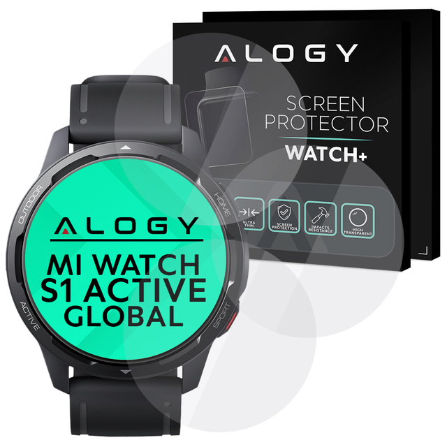 3x Alogy Tempered Glass Screen Protector for Xiaomi Mi Watch S1 Active Global