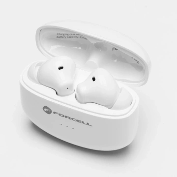 Forcell F-Audio TWS Clear Sound Wireless Earphones BT 5.3 White