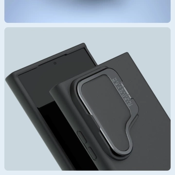 Силіконовий чохол Nillkin CamShield Silky Prop для Samsung Galaxy S24 Ultra - чорний