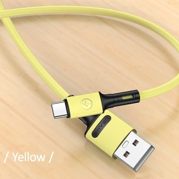 USAMS Kabel U52 USB-C 2A Schnellladung 1m gelb