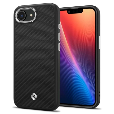 Pouzdro na iPhone 16e Spigen Enzo Aramid MagSafe Matte Black