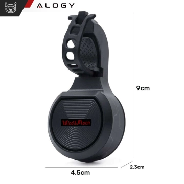 Електричний дзвінок 2в1 велосигналізація Alogy Waterproof Electric Bell для водонепроникного велосипеда чорний