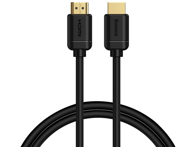 Kábel Baseus HDMI 2.0, 4K 60 Hz, 3D, HDR, 18 Gbps, 1 m čierny