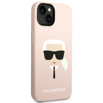 Etui Karl Lagerfeld KLHMP14MSLKHLP für iPhone 14 Plus 6,7" Hardcase Silikon Karl`s Head Magsafe