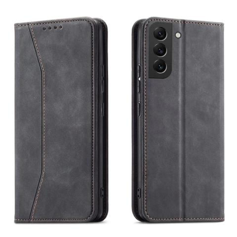 Magnet Fancy Case Чохол для Samsung Galaxy S22 (S22 Plus) Pouch Wallet Card Holder Black