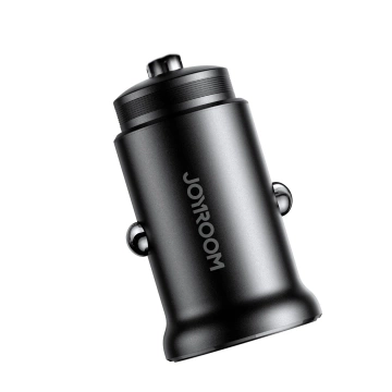 Joyroom JR-CCN06 30W Metal Car Charger, 2x USB-C – Black