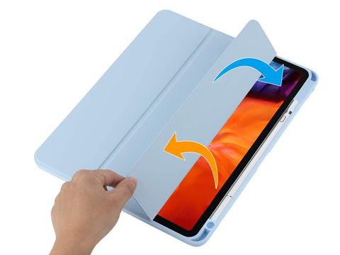 Magnetické pouzdro na tužku 2v1 Magnetic Alogy pro Apple iPad Air 4 2020/5 2022 modré sklo