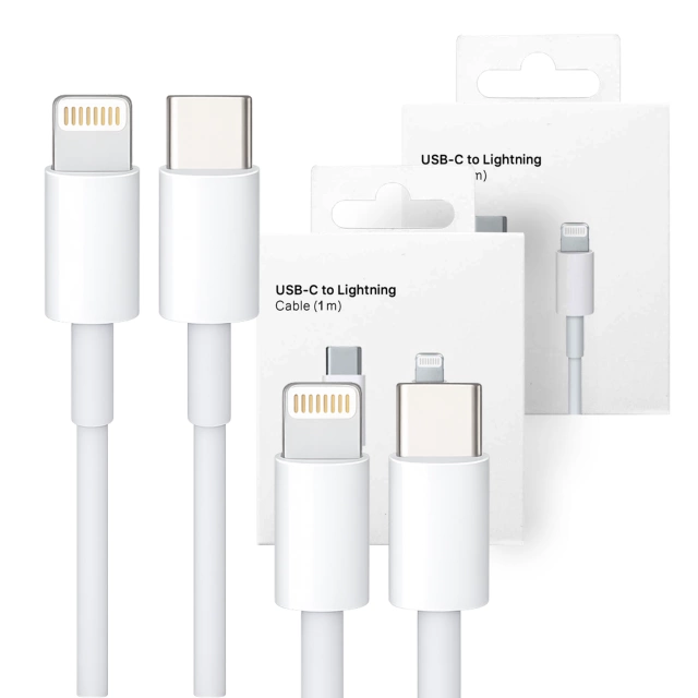 Кабель 100 см USB-C для Lightning PowerDelivery для Apple iPhone USB-кабель для зарядки даних PD 20 Вт Білий