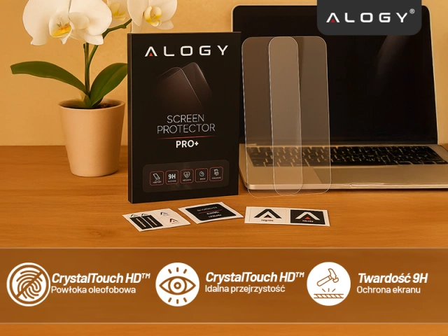 Tempered glass for Apple iPhone 16 screen protector 9H Alogy Heavy Pro ™️