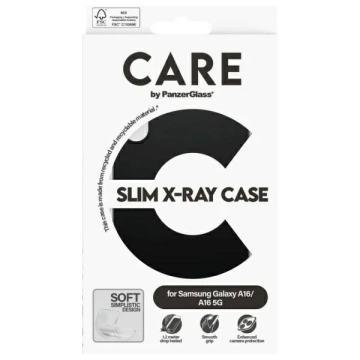 Kryt Etui pre Samsung Galaxy A16 / A16 5G CARE by PanzerGlass® Fashion Case, čierny/čierny