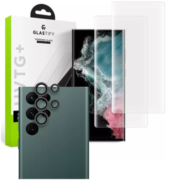 Tvrdené sklo Glastify UVTG 2-PACK pre ultra priehľadnú ochranu fotoaparátu Samsung Galaxy S23