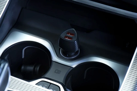 Автомобільний зарядний пристрій Forcell Carbon QC 3.0 2xUSB 36W Чорний