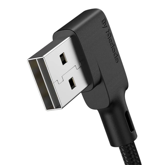 Кабель USB to Lightning, Mcdodo CA-7300, кутовий, 1.8м (чорний)