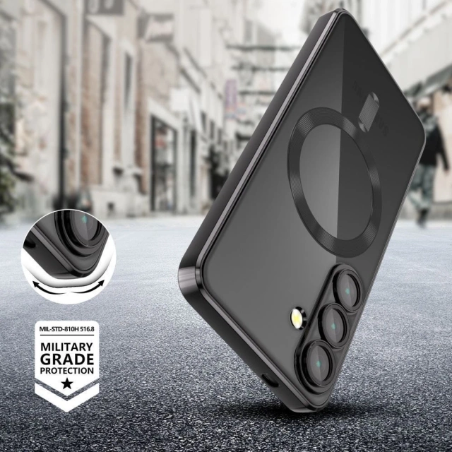 Kryt pre Samsung Galaxy S25 Edge Tech-Protect MagFlex MagSafe Czarne