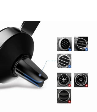 UGREEN gravitační držák do auta pro ventilaci šedý (50564)