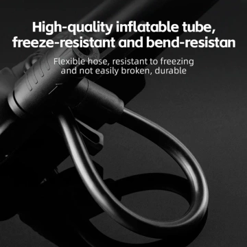 Насос велосипедний Rockbros 42310006001 з манометром - чорний