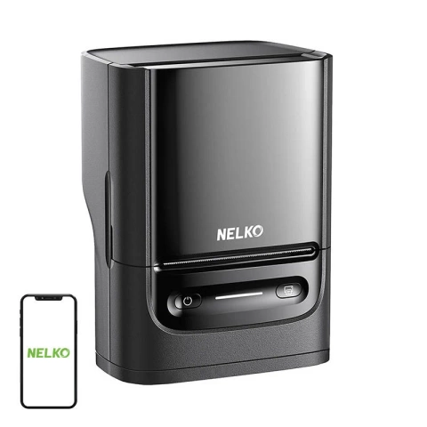 Термопринтер етикеток Nelko PM220 Bluetooth USB-C Чорний