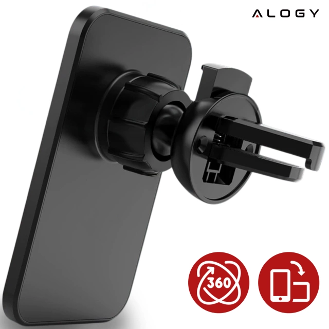 Автомобільний тримач із зарядним пристроєм Qi MagSafe Alogy для сітки/плати 15W