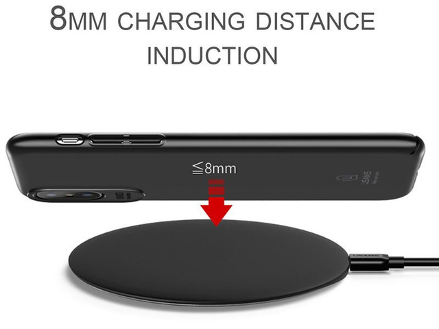 USAMS 10W US-CD24 indukční nabíječka iPhone 8 X MFI černá