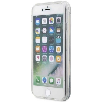 Ochranné pouzdro na telefon Karl Lagerfeld KLHCI8LNKHCH pro Apple iPhone 7/8/ SE 2020/2022 stříbrný/stříbrný pevný obal Glitter Karl Head