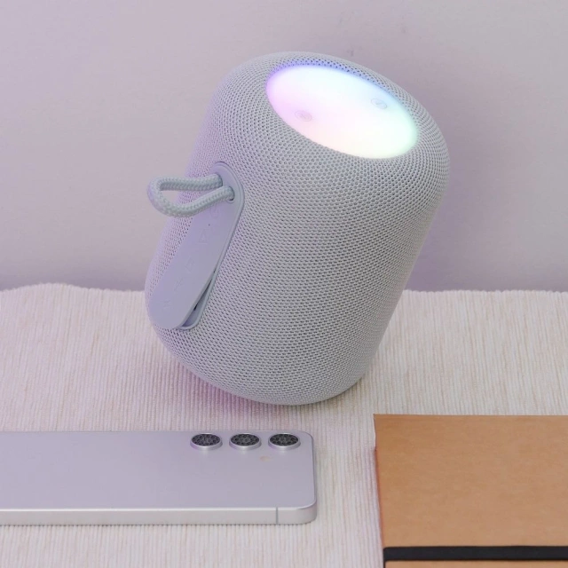 Портативний Bluetooth-колонка HOCO HC30, 5 Вт, RGB LED, сірий