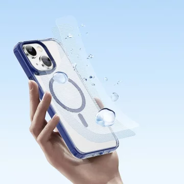 Dux Ducis Clin2 case iPhone 14 Plus Magnetic MagSafe case blue