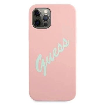 Guess GUHCP12LLSVSPG iPhone 12 Pro Max 6.7" rose green/green pink hardcase Silicone Vintage