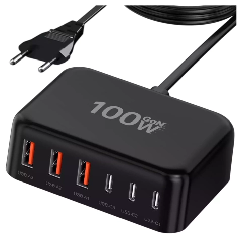 HUB splitter Alogy Adaptér pro počítačový notebook s USB-C na 3x USB-A 2.0 1x USB-A 3.0 šedý