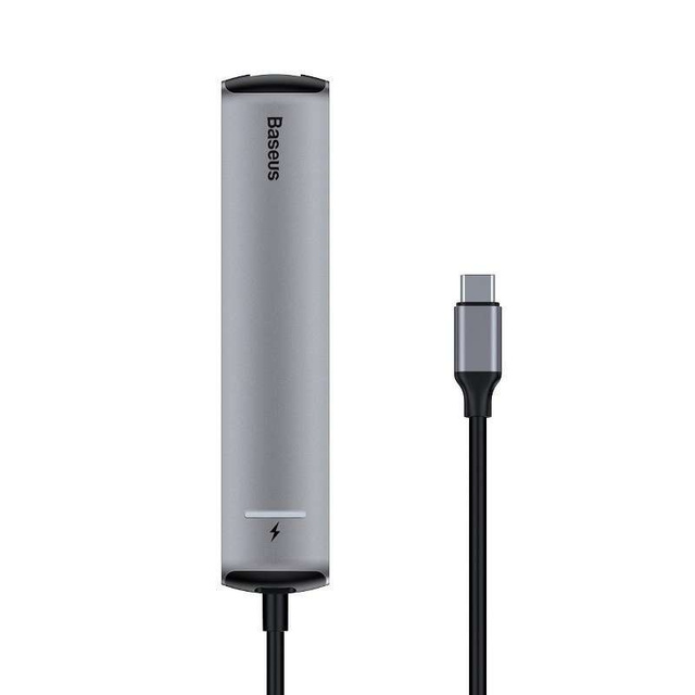 Адаптер HUB 6w1 Baseus USB-C на 3x USB 3.0 HDMI RJ45 USB-C PD