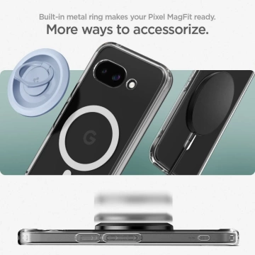 Чохол для Google Pixel 9a Spigen Ultra Hybrid MagSafe Clear/White