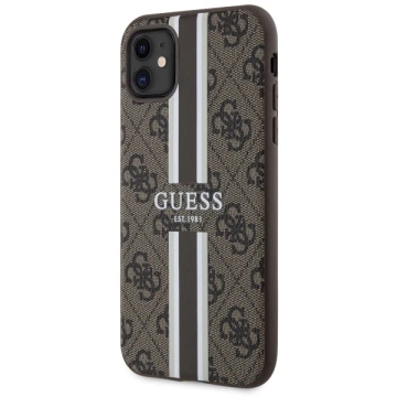 Etui Guess GUHMN61P4RPSW na iPhone 11 / Xr pevné puzdro 4G Printed Stripes MagSafe