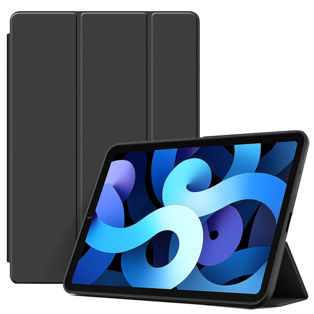 Etui do Apple iPad 10.2" 9/8/7 Gen (2021/2020/2019), Ochronne Smart Case z Klapką i Podstawką, Odporne TPU, Wzmocnione Narożniki, Alogy BookGuard™ – Czarne