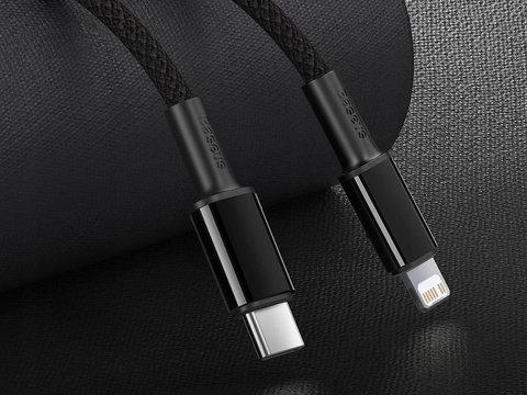 Kábel 2m Baseus Density przewód USB-C typ C na Lightning PD 20W 5A čierny