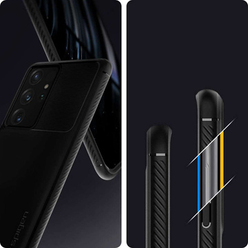 Etui Spigen Rugged Armor do Samsung Galaxy S21 Ultra Matte Black