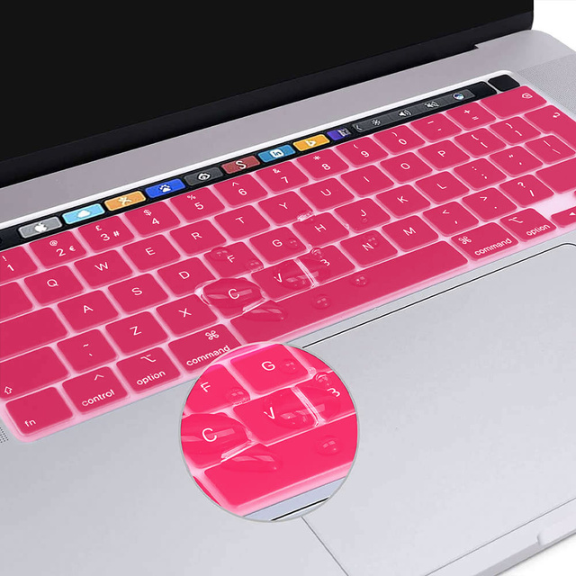 Alogy Schutzhülle Tastaturabdeckung für Apple Macbook Pro 13 / Pro 16 Pink