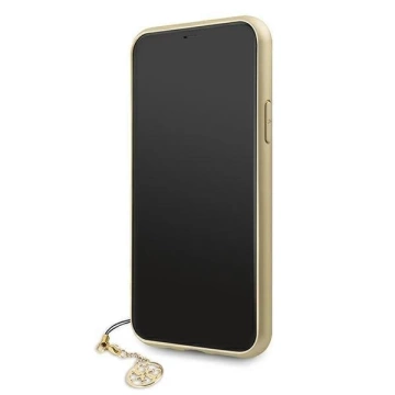 Guess GUHCN61GF4GBR iPhone 11 hnědé /brązowy pevné pouzdro 4G Charms Collection