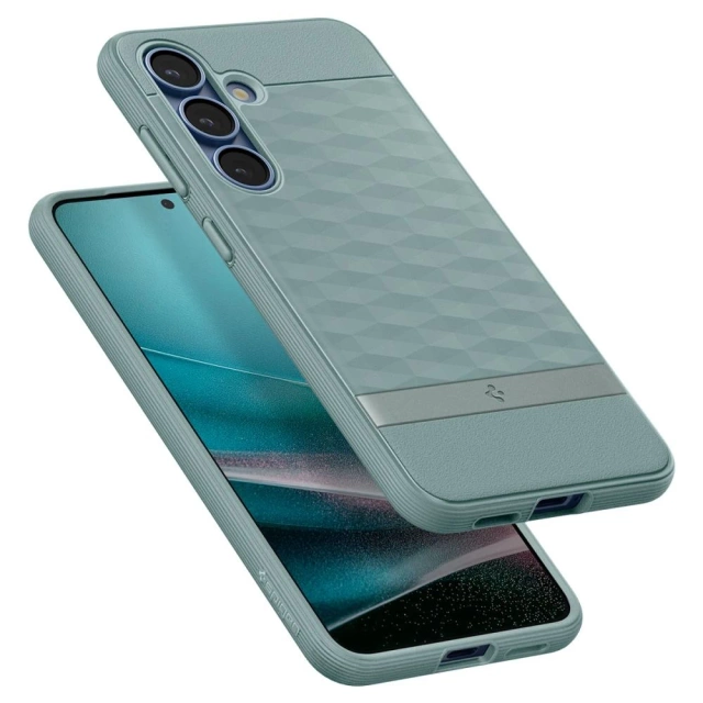 Чохол Spigen Parallax Mag MagSafe для Samsung Galaxy S25 Plus, зелений, захисний