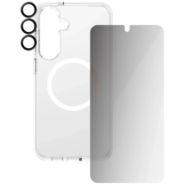 Захисний комплект CARE by PanzerGlass 3-в-1, захисний чохол із скла для Samsung Galaxy S25