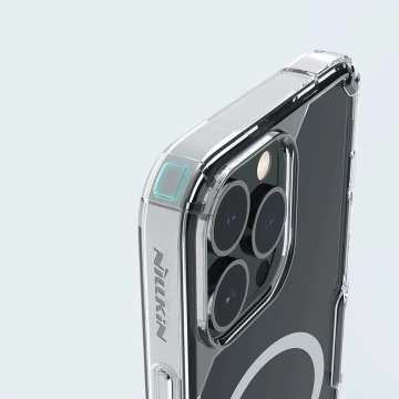 Pancierové puzdro Nillkin Nature Pro Magnetic s MagSafe pre iPhone 15 Pro - biele