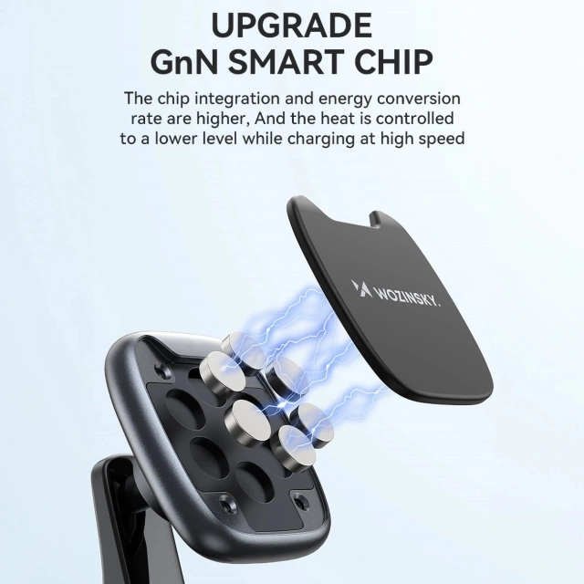 Uchwyt Magnetyczny Wozinsky WUMTD na Deskę Samochodową Czarny