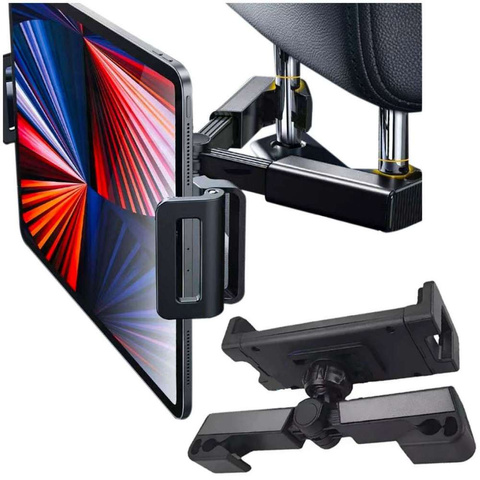 Alogy Držák na opěrku hlavy do auta pro telefon/tablet 4,7-12,9" černý