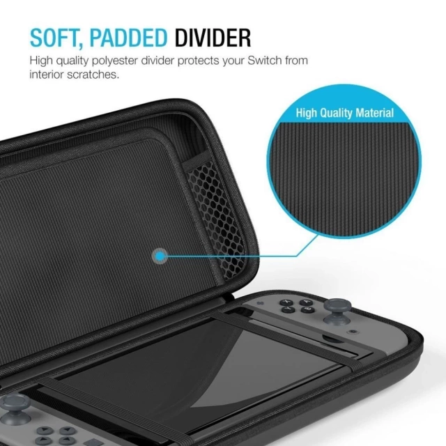 Hardpouch nintendo switch / switch oled schwarz