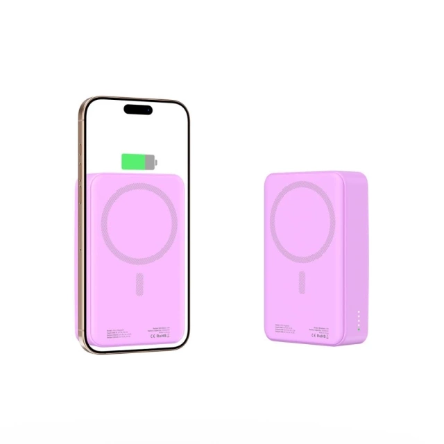 Зовнішній акумулятор Tech-Protect PB12 LifeMag 20000mAh MagSafe Lilac 15W