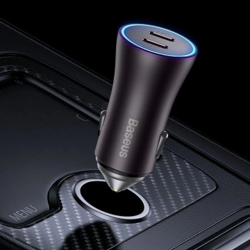 BASEUS Car Charger 2 x Type C PD QC4.0 3A 40W CGJP000013 Black